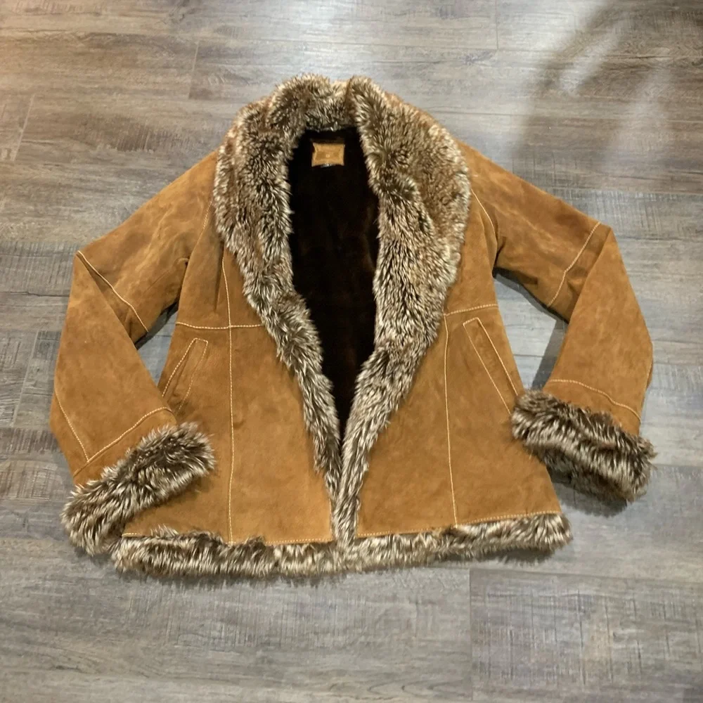 BKE Buckle Vintage Leather Jacket-SOLD - Picture 1 of 14